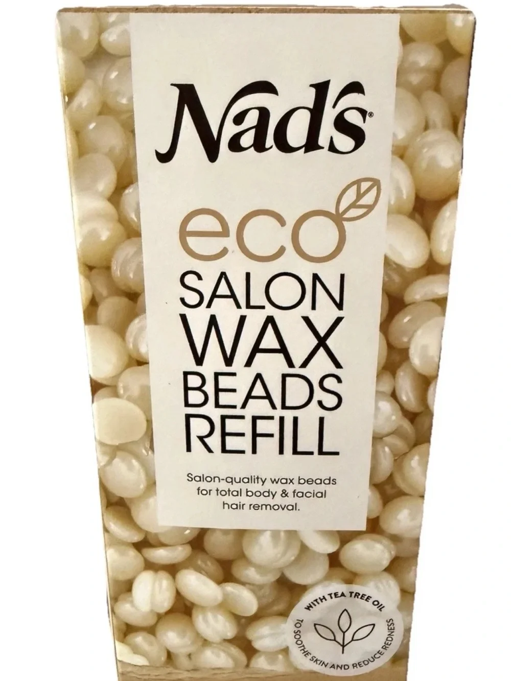 Nad’s  Eco Salon Wax Beads Refill 300g (10.6oz)  Microwaveable New Pack Set Of 2
